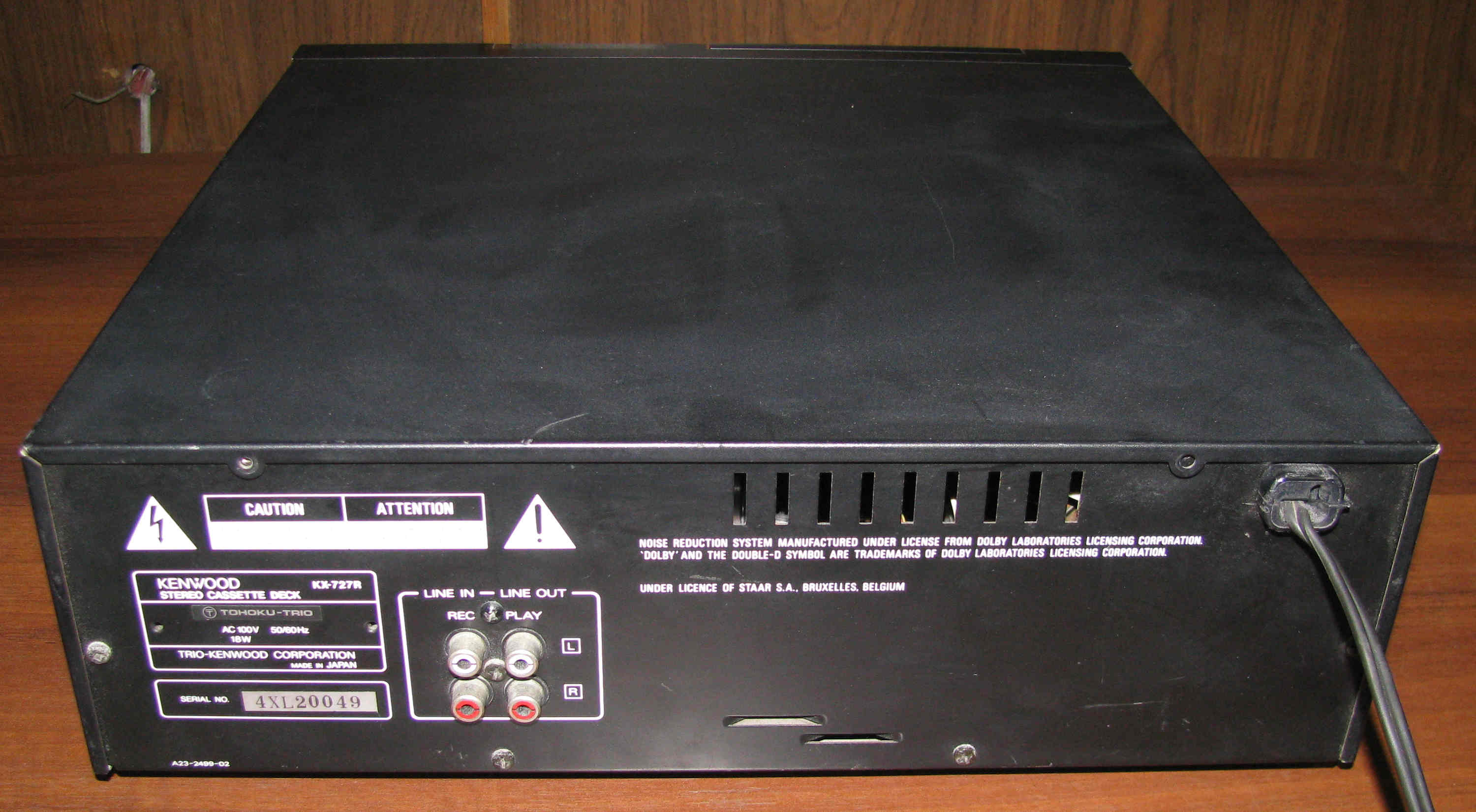 vintage Hi-Fi Cassette deck Kenwood KX-727D