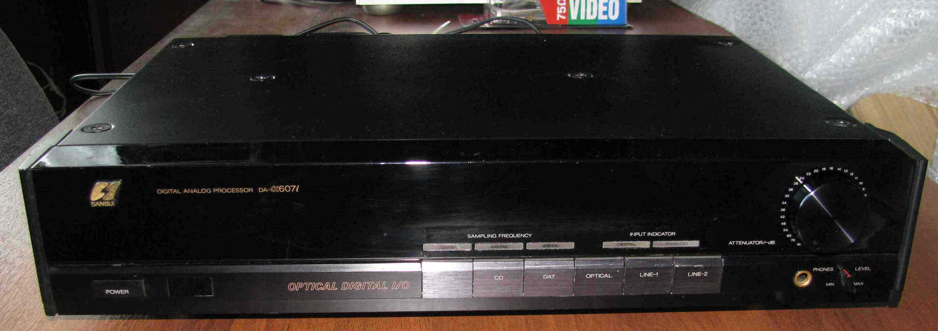 vintage hi-fi Digital audio converter Sansui DA-α607i