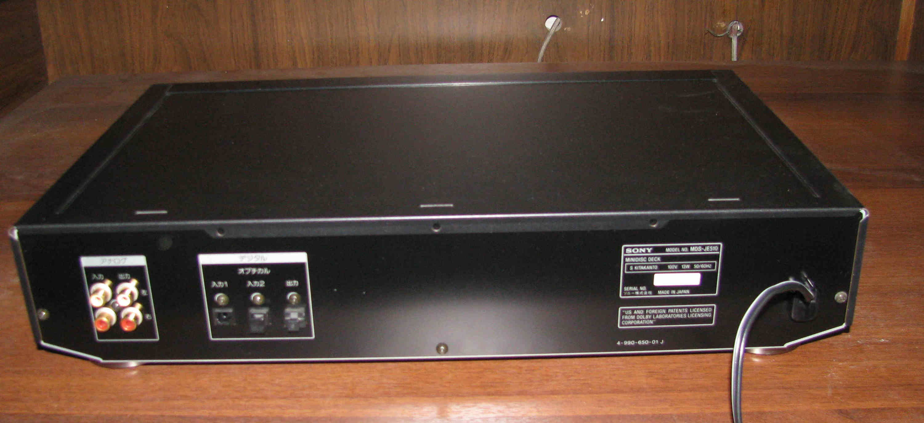 vintage hi-fi md-deck Sony MDS-JE510