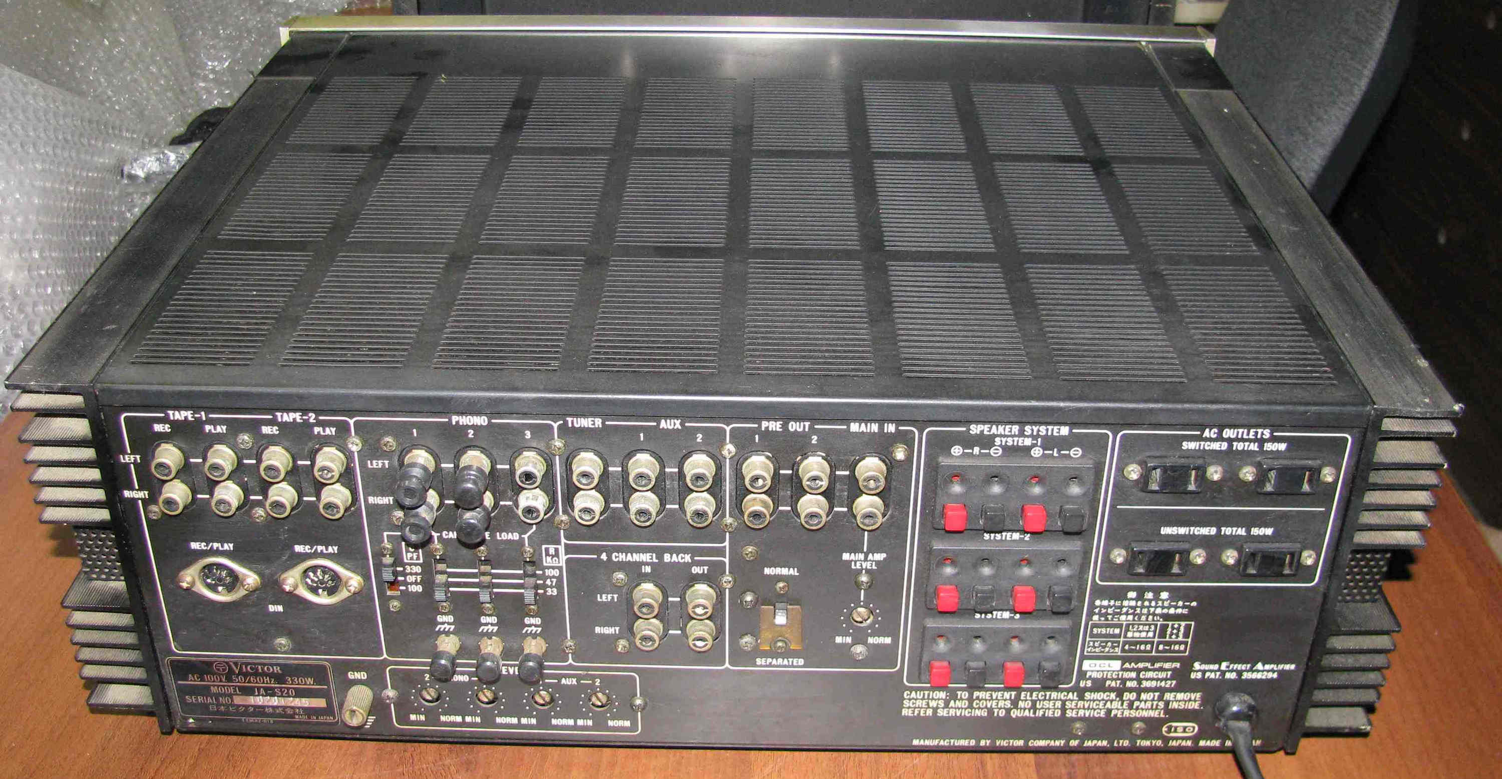 vintage Hi-Fi integrated amplifier Victor JA-S20